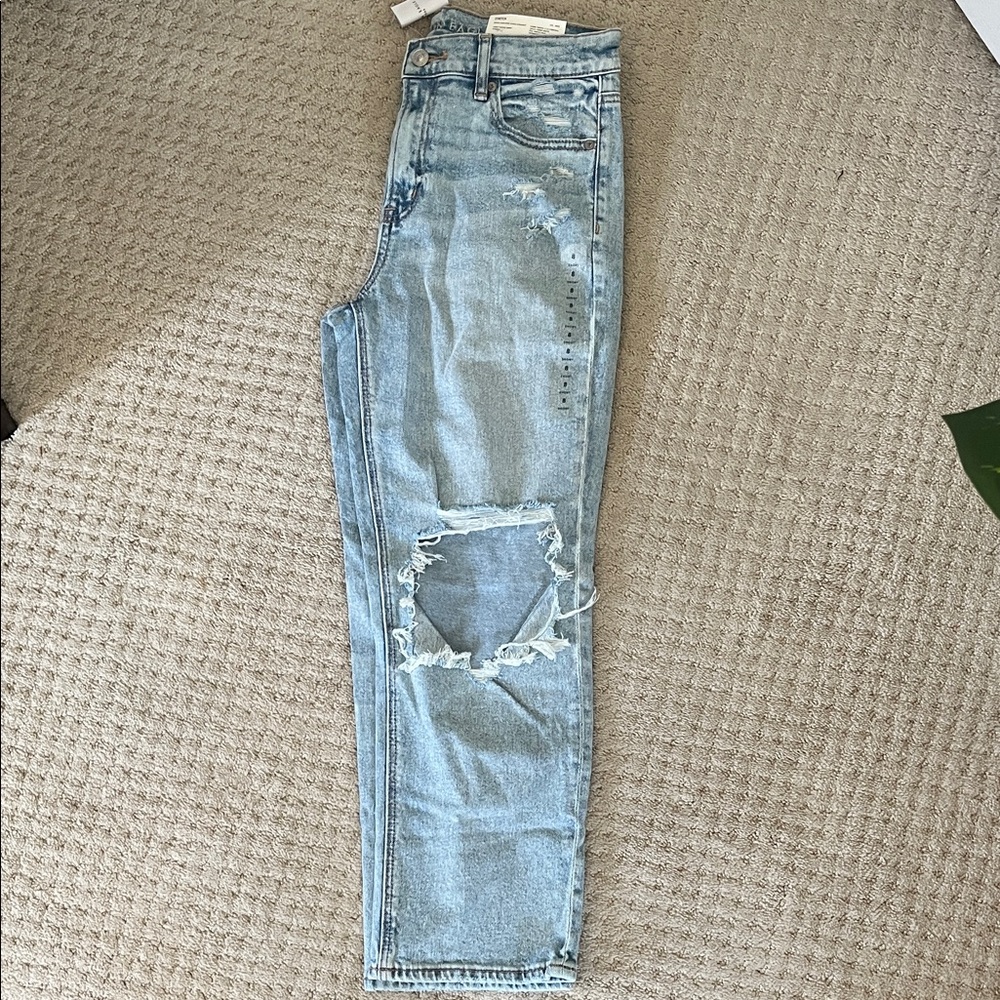 American Eagle Outfitters Light Blue Distressed Skinny Jeans